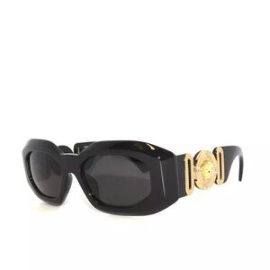 Authentic Versace 4425 Black Grey Gold Sunglasses / VE4425U GB1/87